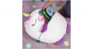 Unikornis, plüssállattá alakítható hálózsák gyerekeknek