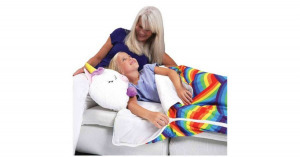 Unikornis, plüssállattá alakítható hálózsák gyerekeknek