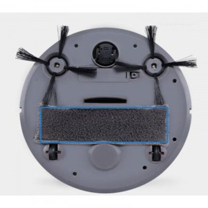 Smart robotporszívó, padlótisztító készülék kiegészítőkkel, fekete