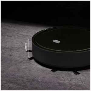 Smart robotporszívó, padlótisztító készülék kiegészítőkkel, fekete