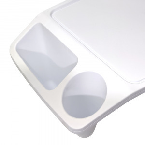 Multifunkciós laptoptartó / hobbiasztal rekeszekkel, telefontartóval