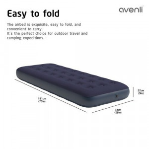 Avenli felfújható vendégágy kék 191x73x22cm