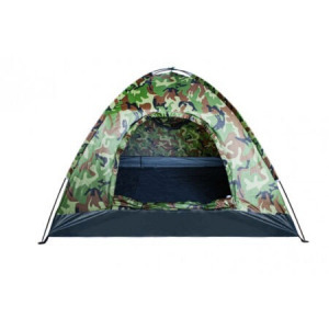 4 személyes terepszínű  kempingsátor szúnyoghálóval 190x190cm