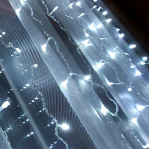 3 x 3 méter fényfüggöny 280 Led 6000k 220V / hidegfehér