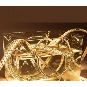 Kültéri napelemes LED fénykábel távirányítóval, 10 méter, hidegfehér, ke23-213A