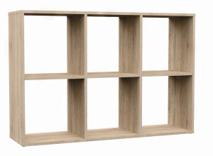 Odell Malax 2x3 polc, 110x75x30 cm, sonoma