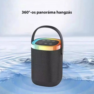 Vezeték nélküli Bluetooth party hangszóró mikrofonnal, LED fénnyel