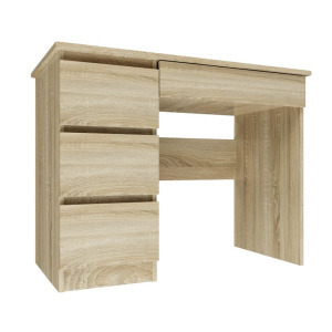 Odell Mijas íróasztal bal oldali tárolókkal, 98x76x51 cm, sonoma