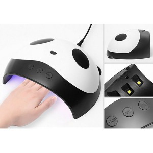 Panda mintájú ledes UV lámpa műkörömhöz