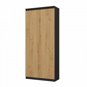 Riano MIX RS-80 Bily gardróbszekrény, 180x80x35 cm, antracit-tölgy
