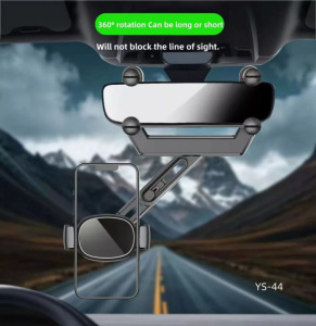 Univerzális autós mobiltelefon tartó, visszapillantó tükörre illeszthető