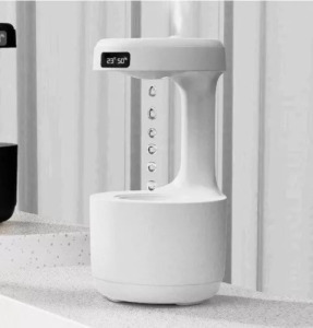 Párásító és aroma diffúzor antigravitációs csepp technológia