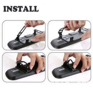 BigTech Visszapillantó tükörbe épített FullHD autóskamera + tolatókamerával!