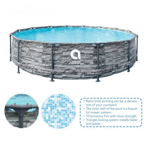 Avenli Frame Plus medenceszett köralakú retro tégla minta 427x107cm