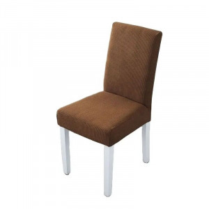 Rugalmas, nyújtható étkezőszék huzat, székvédő, tartós, mosható 1db, barna