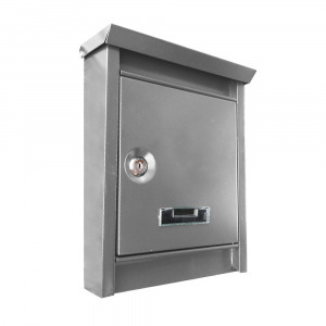 Fém postaláda, szürke