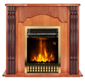 Elektromos kandalló Clasic barna & Gala gold, 883x950x300 mm, 2000 W