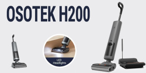 Osotek H200 vezeték nélküli porszívó és felmosó, 180 fokban dönthető, öntisztító funkcióval