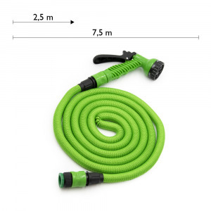 Rugalmas locsolótömlő szórófejjel - 2,5-7,5 m