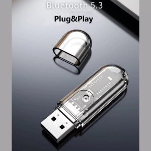 Bluetooth adapter, USB port, Bluetooth V5.3, kompatibilis Windows/Mac/Linux