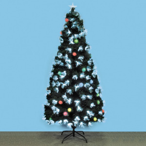 Optikai szálas műfenyő EVA gömbökkel, 90cm