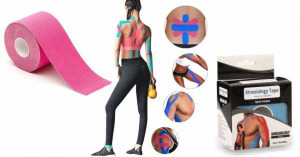 Kineziológiai sport és terápiás tapasz - rózsaszín