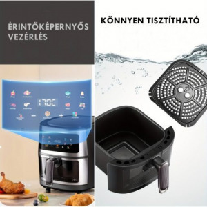 Kimiyo érintőképernyős 8L Air Fryer