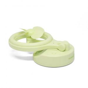 Asztali ventilátor - USB-vel töltető, 180°-ban dönthető / zöld