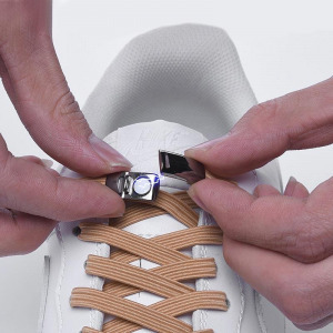 Cipőfűző mágneses csattal - fehér