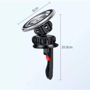 Autós mágneses YF26 mobiltelefontartó szellőzőrácsra, forgatható 360°