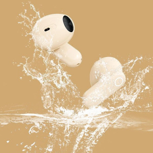 SonicEdge M15 TWS fülhallgató, bézs