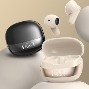 SonicEdge M15 TWS fülhallgató, bézs