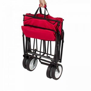 Összecsukható kocsi tetővel - piros