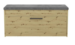 Shannan Parma cipőtároló pad, 100x49x35 cm, tölgy