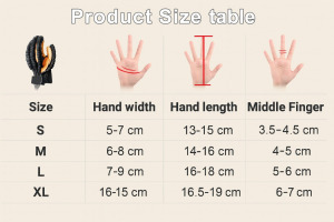 Rehabilitációs robotkesztyű -bal és jobb kézre, fejlett ujjtréning, bionikus mozgástámogatás - M