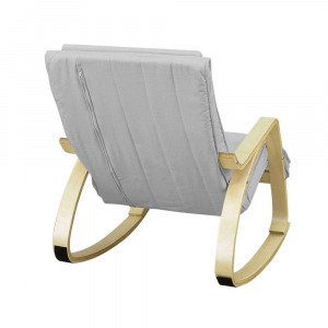 Hintaszék, állítható lábtartóval - szürke