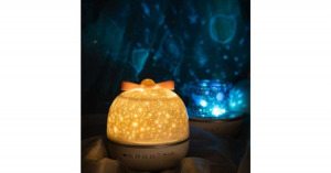 Alma formájú projektor lámpa - rózsaszín