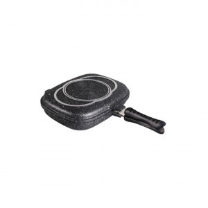 Peterhoff PH-25343-32 grill serpenyő márvány bevonattal, dupla, méret 32 cm