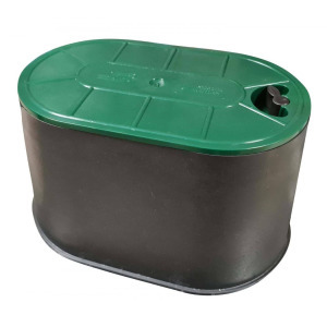 Csapszekrény kerti műanyag ovális 145x245x180, nyitható fedéllel