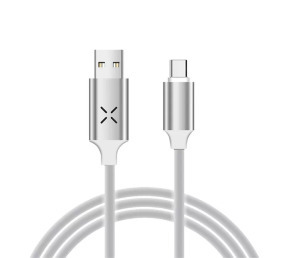 Adat-és töltőkábel, USB-C/USB, villogó fénnyel, 2A, 1 méter, fehér