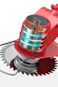 PureCut akkumulátoros fűkasza 24V 1db 10000 mAh akkumulátorral