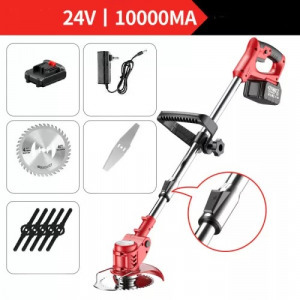 PureCut akkumulátoros fűkasza 24V 1db 10000 mAh akkumulátorral