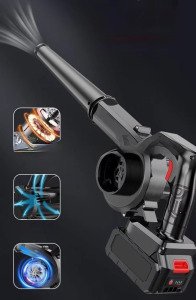 2in1 Légfúvó és porszívó, 2 akkumulátorral