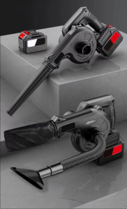 2in1 Légfúvó és porszívó, 2 akkumulátorral