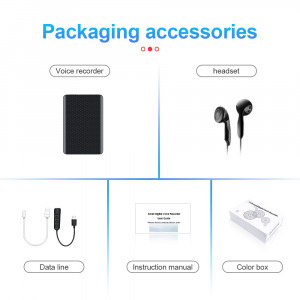 Profi diktafon felvevő VOX - 290 óra felvétel 12 napos készenléti idővel