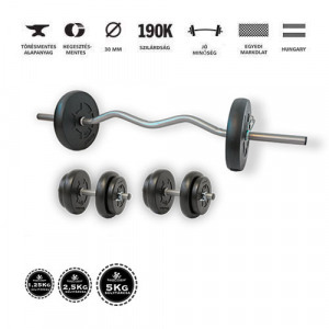 GazoFitness Hardcore szett francia rudas 28 Kg GazoFitness Hardcore szett francia rudas 28 Kg