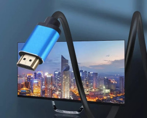 HDMI 2.0 kábel, 4K 60Hz 1.5m, kompatibilis TV, AppleTV, Xbox, PS4, kék végű