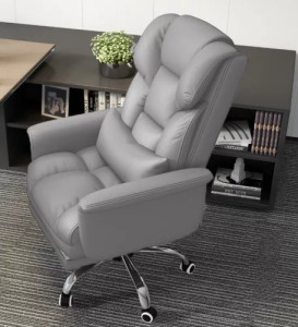 Luxor főnöki szék lábtartóval szürke