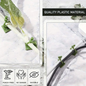 10 db kúszónövény-rögzítő öntapadós fali kapocs