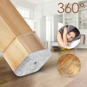 32 darabos széklábvédő készlet - négyszögletes, szilikon padlóvédő gumi kupak (30-40 mm)